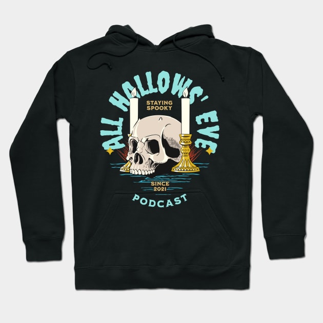 Skull and Candles Hoodie by All Hallows Eve Podcast 